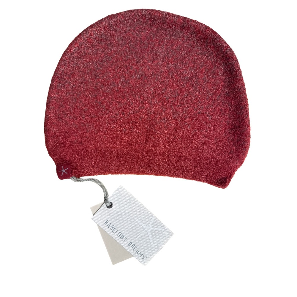Barefoot Dreams CozyChic Lite Confetti Beanie Crimson Rosewood One Size Soft NWT